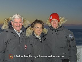 Marv, Linda and John Gunter. Frontiers North Adventures founders, Lynda and Merv Gunter, will be awarded the Canadian Tourism Lifetime Achievement Award at the Canadian Tourism Awards Gala being held Nov. 26 at the Westin Ottawa Hotel.