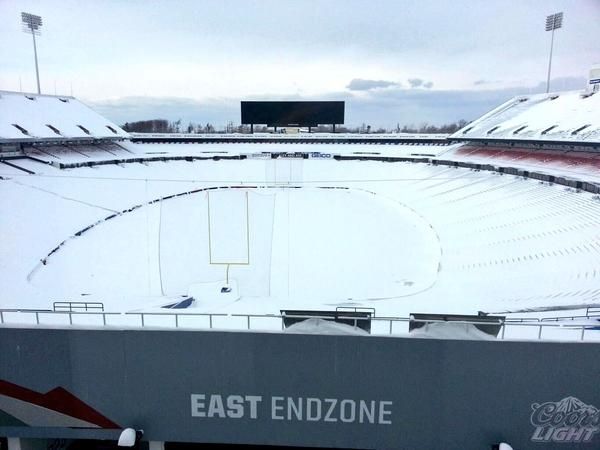 Bills offer free tickets to fans who shovel stadium snow