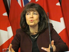 Ontario auditor general Bonnie Lysyk releases a special report on Wednesday, November 19, 2014, looking at the projected savings from education sector collective agreements. (Antonella Artuso/Toronto Sun)