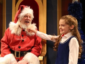 JOHN LAPPA/THE SUDBURY STAR
In this file photo, Walter Learning is Kris Kringle and Sofie Mais is Susan Walker in the Sudbury Theatre Centre production of MIracle on 34th Street. Following a nation-wide search, the Sudbury Theatre Centre has named Scott Florence as its new general manager, responsible for the day-to-day operations of the organization in support of its artistic vision.