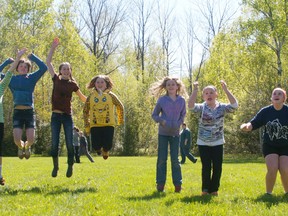 Youth users of Camp Klahanie are jumping for joy after the camp’s bunkhouse idea made it into the Semi-final Round of the AVIVA Community Fund after the first round of voting. The all-important Semi-Finals begin Dec. 1 at noon and people are asked to vote everyday for the ten days following to ensure the camp makes it to the Final Round of judging and a chance at winning $50,000. (Contributed photo)