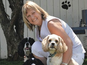 Positive reinforcement: Sandi Strause and her furry friends have a great relationship thanks to her positive stance on dog training. - Photo Supplied