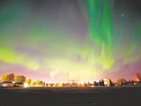 Aurora borealis.