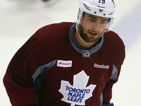 Maple Leafs’ Joffrey Lupul could return to the lineup as early as Wednesday in Pittsburgh. (DAVE ABEL/TORONTO SUN)