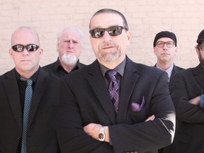 Lit'l Chicago is playing its third annual Christmas Blues Concert Dec. 19 in Sarnia. Pictured are Dave Grennan (keyboards), Brian McLellan (drums), Robb Sharp (guitar and lead vocals), Jef Heynen (bass), and Wulf Von Waldow (saxophone). (Submitted photo)