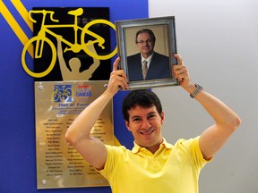 Brendan Innes lost his dad (in photo) to pancreatic cancer in 2008 but since then he, family and friends have raised $1 million in the Ride to Conquer Cancer for Princess Margaret Hospital in Toronto. (Michael Peake/Toronto Sun)