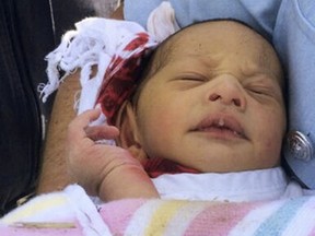 A newborn was found in a storm drain in the Sydney suburb of Quakers Hill, Australia. (New South Wales Police Handout)