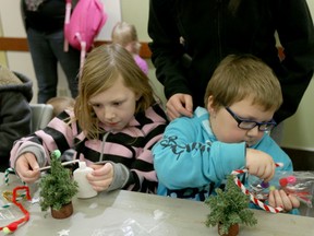 The Drayton Valley Health Services Foundation hosted Family Fun Night on Nov. 21 with lots of activities for families, including a chance for the youngsters to decorate their own mini Christmas tree.