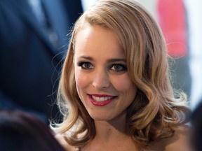 Rachel McAdams during the Canada's Walk of Fame induction at the Sony Centre for Performing Arts in Toronto on Saturday October 18, 2014. (Dave Abel/QMI Agency)