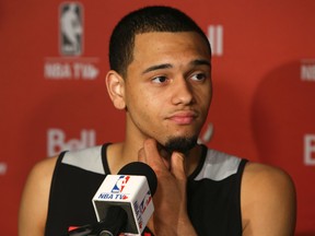 Brampton born Tyler Ennis was at the Air Canada Centre on May 29, 2014 to work out for the Raptors before the NBA draft. Ennis eventually was chosen by the Phoenix Suns. (DAVE THOMAS/Toronto Sun)