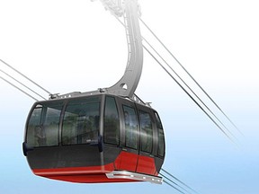 Handout press image of a gondola. The town of Banff is considering adding gondolas to ease the traffic crunch. 
Image courtesy of Doppelmayr