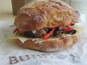 Burrow's smoked chicken sandwich. (GRAHAM HICKS PHOTO)
