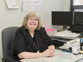 Yvonne Thomas poses in her Cochrane District Social Services Administration Board office. Thomas will be retiring this month after working more than 40 years in the employment services in our area.