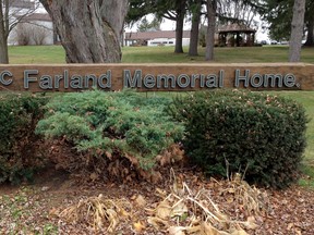 H.J. McFarland Memorial Home, seen here on Nov. 26, 2014. 
Bruce Bell/QMI Agency