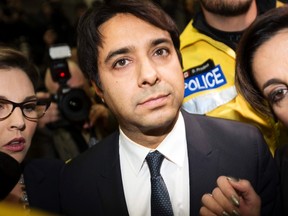 Former radio host Jian Ghomeshi leaves court after getting bail on multiple counts of sexual assault in Toronto earlier this week. Ghomeshi, 47, former host of the internationally syndicated music and arts program Q on Canadian Broadcasting Corp radio, surrendered to police and was charged with four counts of sexual assault and one of choking, Toronto police said. (Peter Power/REUTERS)