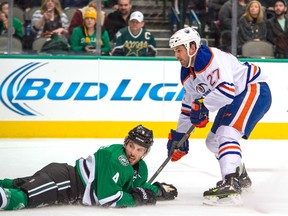 Oilers centre  Boyd Gordon scored a shorthanded goal against the Stars 
Tuesday in Dallas. (USA TODAY SPORTS)
