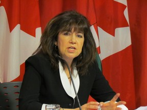 Ontario auditor general Bonnie Lysyk releases a special report on growing Pan Am Games' security costs Wednesday, November 26, 2014 at Queen's Park. (Toronto Sun/Antonella Artuso)