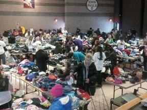 The Ideal Give-Away event Nov. 22, distributed more than $100,000 worth of new and gently used items to agencies, families and individuals in need. (Special to The London Free Press)