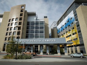The new South Health Campus sits in Calgary, Alta., on Thursday, Oct. 9, 2014. Lyle Aspinall/QMI Agency