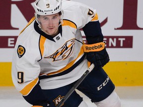 Filip Forsberg has nine goals and 13 assists heading in to Thursday's game against the Oilers. (QMI Agency)