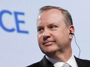 President and chief executive of Bell Canada Enterprises (BCE) Inc George Cope looks on during the annual general shareholders meeting at the Congress Center in Quebec City in this May 3, 2012, file photo. REUTERS/Mathieu Belanger/Files