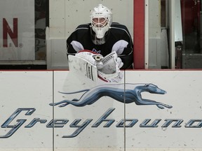NHL goalie Martin Brodeur skated with the Gatineau Olympiques in Gatineau Monday Oct 6,  2014. (Tony Caldwell/QMI Agency)