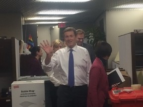 Mayor-elect John Tory tours the mayor's office at City Hall on Friday. (DON PEAT, Toronto Sun)