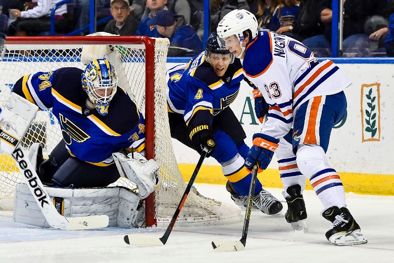 Oilers goalie Ben Scrivens stops 37 shots, Taylor Hall notches two ...