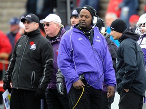 Ottawa RedBlacks defensive line coach Leroy Blugh (QMI Agency)