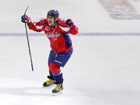 Alexander Ovechkin scored his 12th goal of the season on Nov. 28, 2014, against the New York Islanders. (GEOFF BURKE/USA TODAY Sports files)