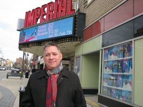 David Chaulk stands outside Sarnia's Imperial Theatre where the First Annual Rock and Roll Christmas Concert he is organizing is set to take the stage Dec. 20. It will feature of a lineup of local musicians and singers. PAUL MORDEN/THE OBSERVER/QMI AGENCY