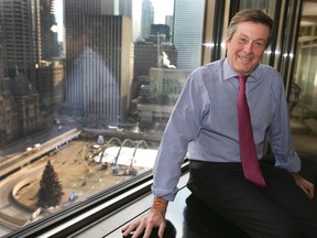 John Tory talks to the Toronto Sun Nov. 27, 2014. (Veronica Henri/Toronto Sun)