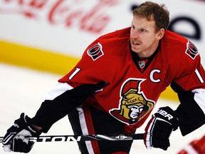 Daniel Alfredsson with the Senators in 2010. (Ottawa Sun Files)