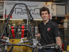 Dalton Kellett, 21, a fourth-year Queen's University engineering student, has signed a one-year driving contact with the Andretti Autosport team for the 2015 Pro Mazda Championship series. (Julia McKay/The Whig-Standard)