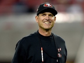 Jim Harbaugh could draw all kinds of interest if and when he departs as head coach of the Niners. (AFP)