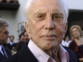 Actor Kirk Douglas arrives to receive an inaugural award for Excellence in film presented by the Santa Barbara International Film Festival at a black-tie gala fundraiser in his honor at the Bacara Resort & Spa in Santa Barbara, California July 30, 2006. (Reuters file photo)