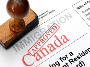Canadian immigration visa. 

(Fotolia)