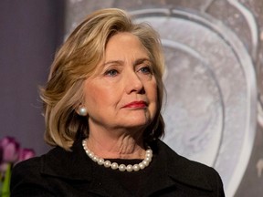 Former U.S. Secretary of State Hillary Clinton will speak in Winnipeg on Jan. 21. (REUTERS PIC)