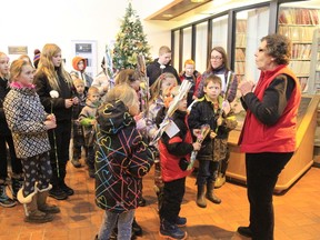 On Nov. 25 students from Aurora, Drayton Christian, and Evergreen schools, spent the afternoon giving back to the community and visiting seniors in continuing care, Serenity House and Shangri-La Lodge.