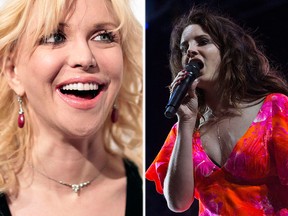 Courtney Love and Lana Del Rey. (Reuters file photos)