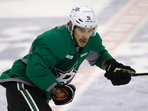 Stars centre Tyler Seguin skates at the ACC on Monday. Dallas is in town to take on the Maple Leafs on Tuesday night. (Craig Robertson/Toronto Sun)