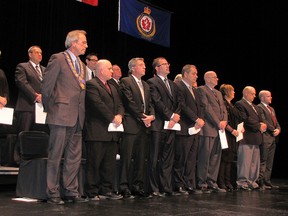 The 2014-18 Chatham-Kent council officially began a new term as Mayor Randy Hope and the councillors were sworn in on Monday night at the St. Clair College Capitol Theatre in Chatham.