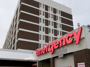 The Misericordia Hospital emergency room and cafeteria were closed due to flooding, in Edmonton Alta., on Thursday Nov. 20, 2014. The emergency room was reopened later in the day. David Bloom/Edmonton Sun