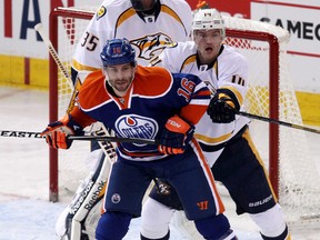 Teddy Purcell says the players on the Oilers have to clean up the mess they created themselves. (David Bloom, Edmonton Sun)