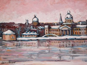Waterfront Late Snow is among the works in the Grace George exhibition at Gallery Raymond. (Supplied photo)