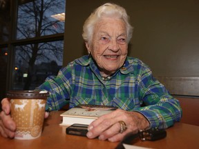 Hazel McCallion, 93 and now retired, at a local Tim Hortons in Streetsville on Wednesday, Dec. 3, 2014. (Veronica Henri/Toronto Sun)