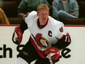 Daniel Alfredsson sports the 'C' after being named captain. OTTAWA SUN FILES