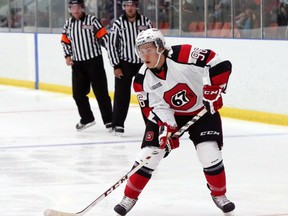 67's Dante Salituro scored his team-leading 18th goal of the year Wednesday night in Belleville. (Ottawa Sun Files)