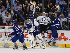 Even though they won, the Maple Leafs allowed 38 shots in their game against the Dallas Stars on Tuesday night. (Michael Peake/Toronto Sun)