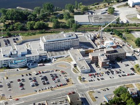 Aerial view of Quinte Health Care/Belleville General Hopsital in Belleville, Ont. July 2012 - FILE PHOTO BY JEROME LESSARD/THE INTELLIGENCER/QMI AGENCY